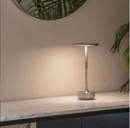 Kabellose LED-Tischlampe mit Touch-Dimmer – Aluminium, IP44 Zorenza