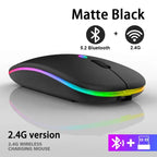 Kabellose Maus mit RGB-LED-Beleuchtung – ohne Batterien Zorenza