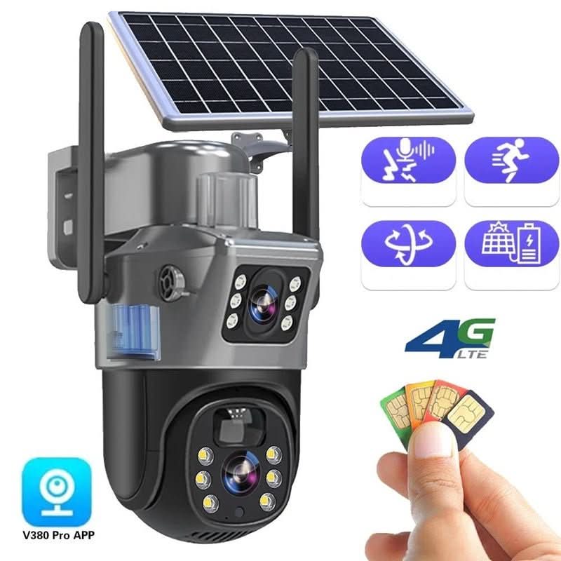 Solarkamera 360° mit 4K Auflösung – Überwachungskamera drahtlos -    Zorenza