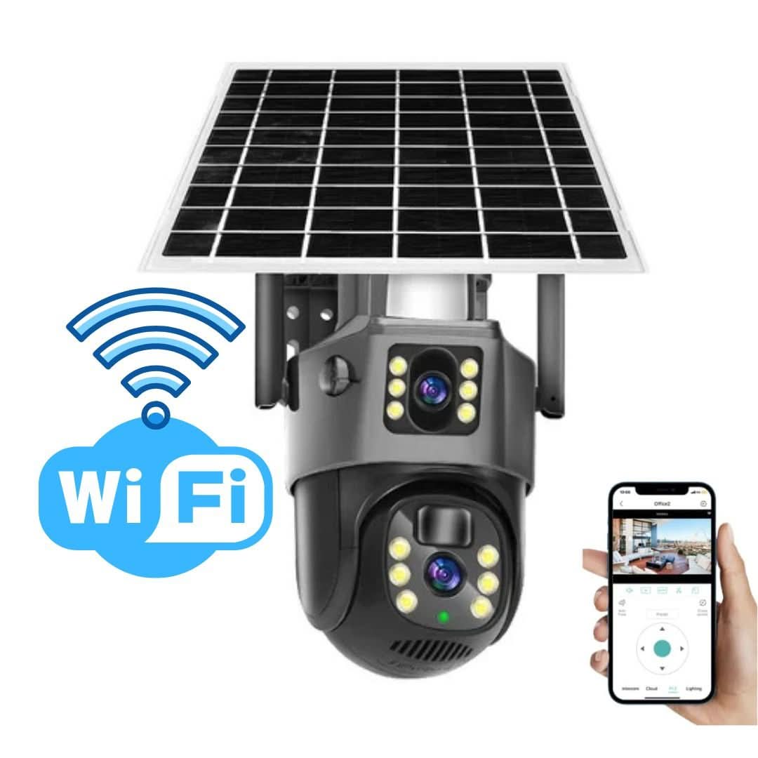 Solarkamera 360° mit 4K Auflösung – Überwachungskamera drahtlos -    Zorenza