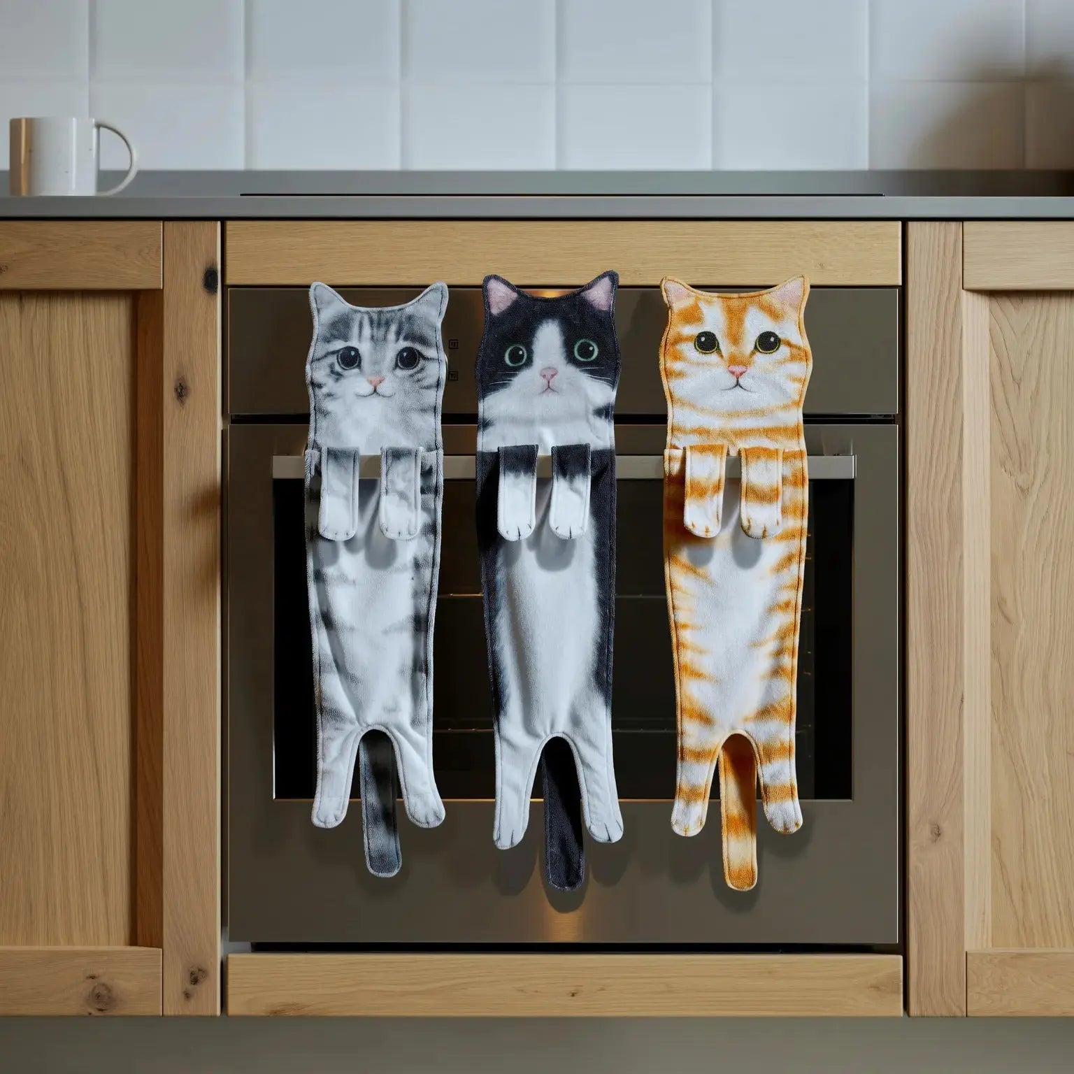 Katzen-Motiv-Handtuch – Weich, schön & sofort nutzbar Zorenza