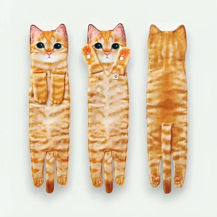 Katzen-Motiv-Handtuch – Weich, schön & sofort nutzbar Zorenza