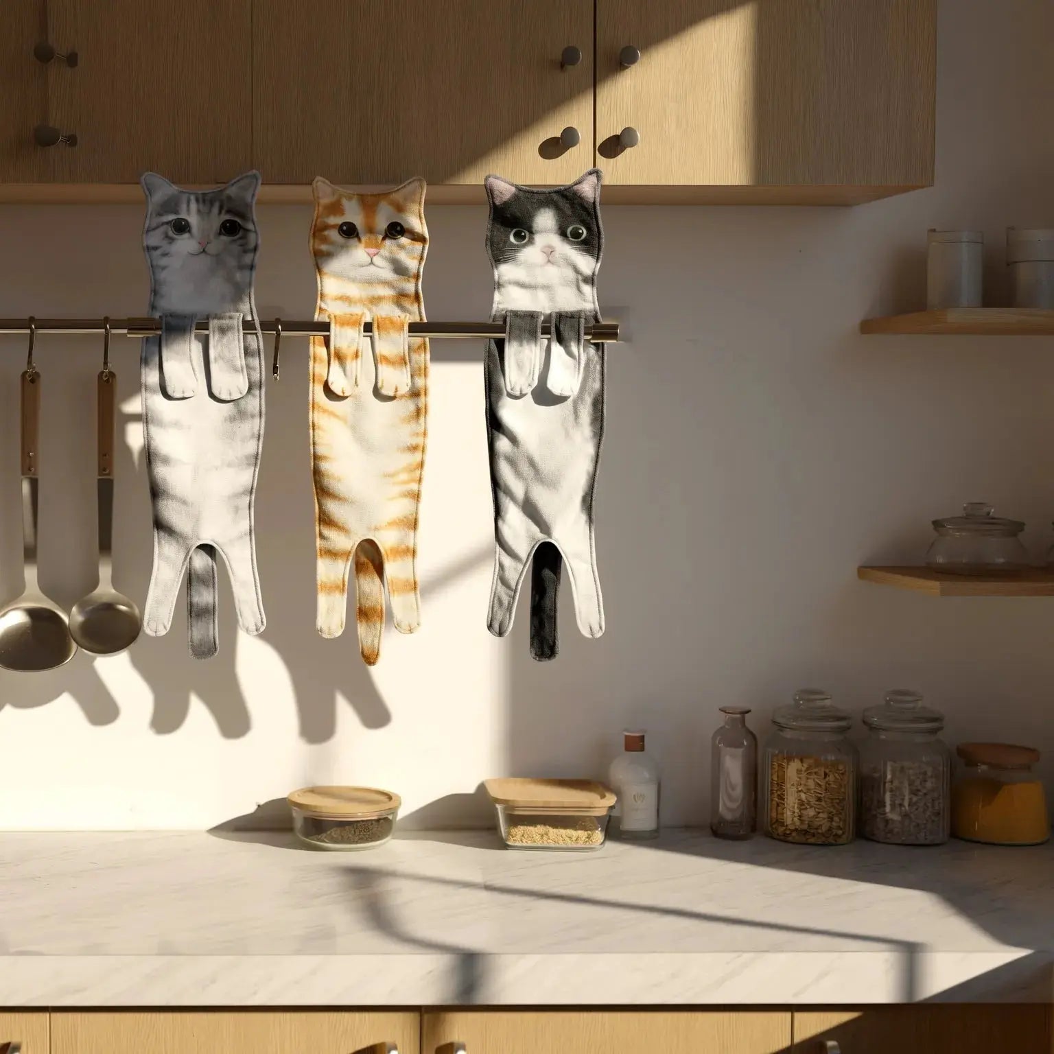 Katzen-Motiv-Handtuch – Weich, schön & sofort nutzbar Zorenza