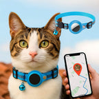 Katzenhalsung mit GPS-Halterung und Sicherheitsverschluss -    Zorenza