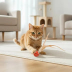 Katzenspielzeug mit Federball Zorenza
