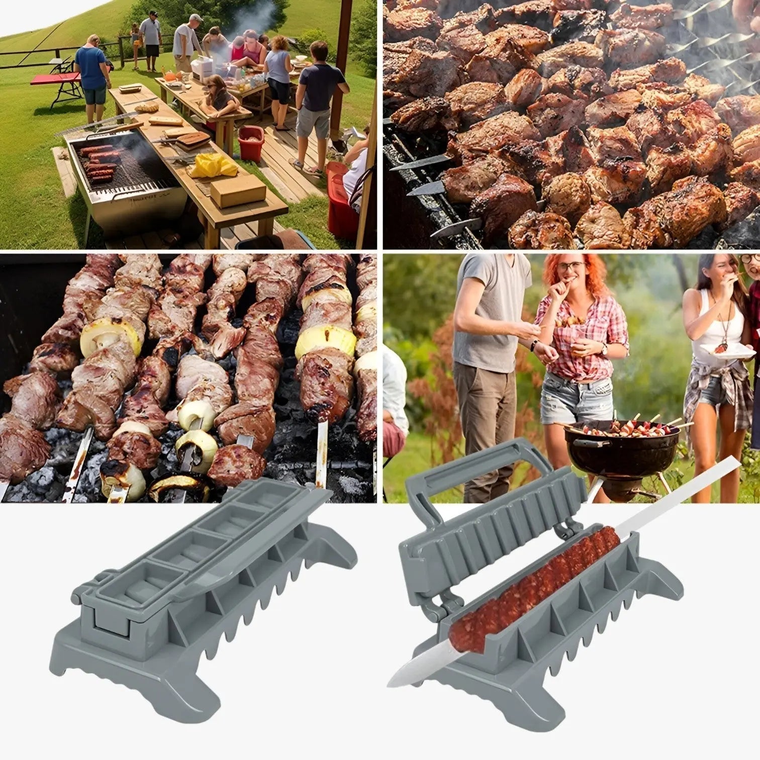 Kebab-Former für den Grill – Gleichmäßige Spieße im Handumdrehen Zorenza