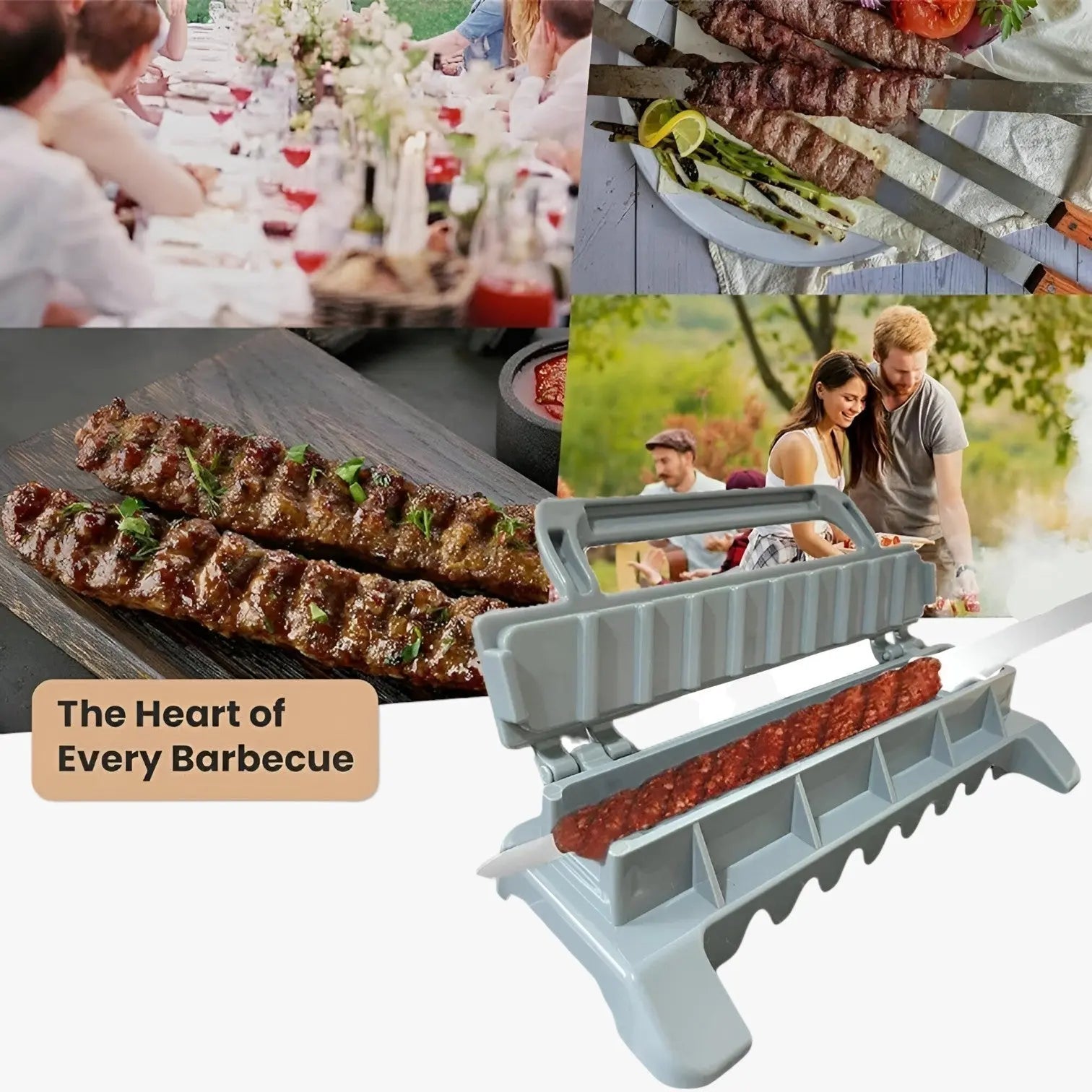 Kebab-Former für den Grill – Gleichmäßige Spieße im Handumdrehen Zorenza