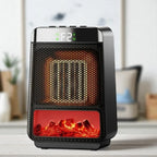 Keramik-Elektroheizung mit Flammeneffekt-Fenster Zorenza