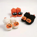 Kinder-Hausschuhe Fleece Halloween-Motiv knöchelhoch -    Zorenza