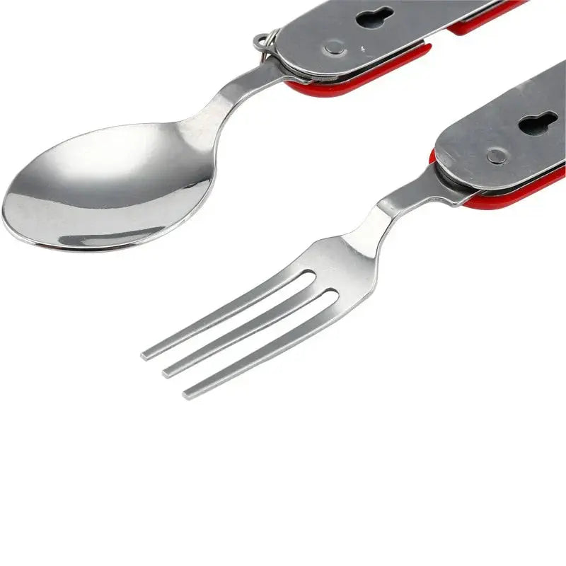 Klapp-Besteckset 4-in-1 – Taschengroßes Edelstahl-Set Zorenza