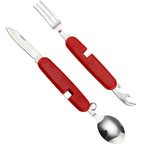 Klapp-Besteckset 4-in-1 – Taschengroßes Edelstahl-Set Zorenza
