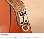 Kleine Crossbody-Tasche in Lederoptik mit mehreren Fächern – Verstellbarer Riemen Zorenza