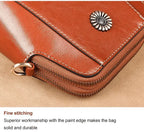 Kleine Crossbody-Tasche in Lederoptik mit mehreren Fächern – Verstellbarer Riemen Zorenza
