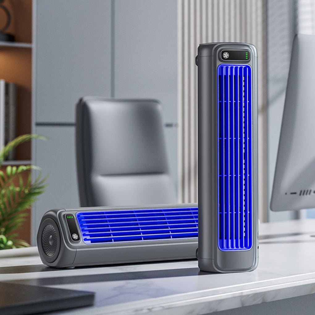 Kabelloser Tischventilator mit rotierendem Luftstrom -    Zorenza