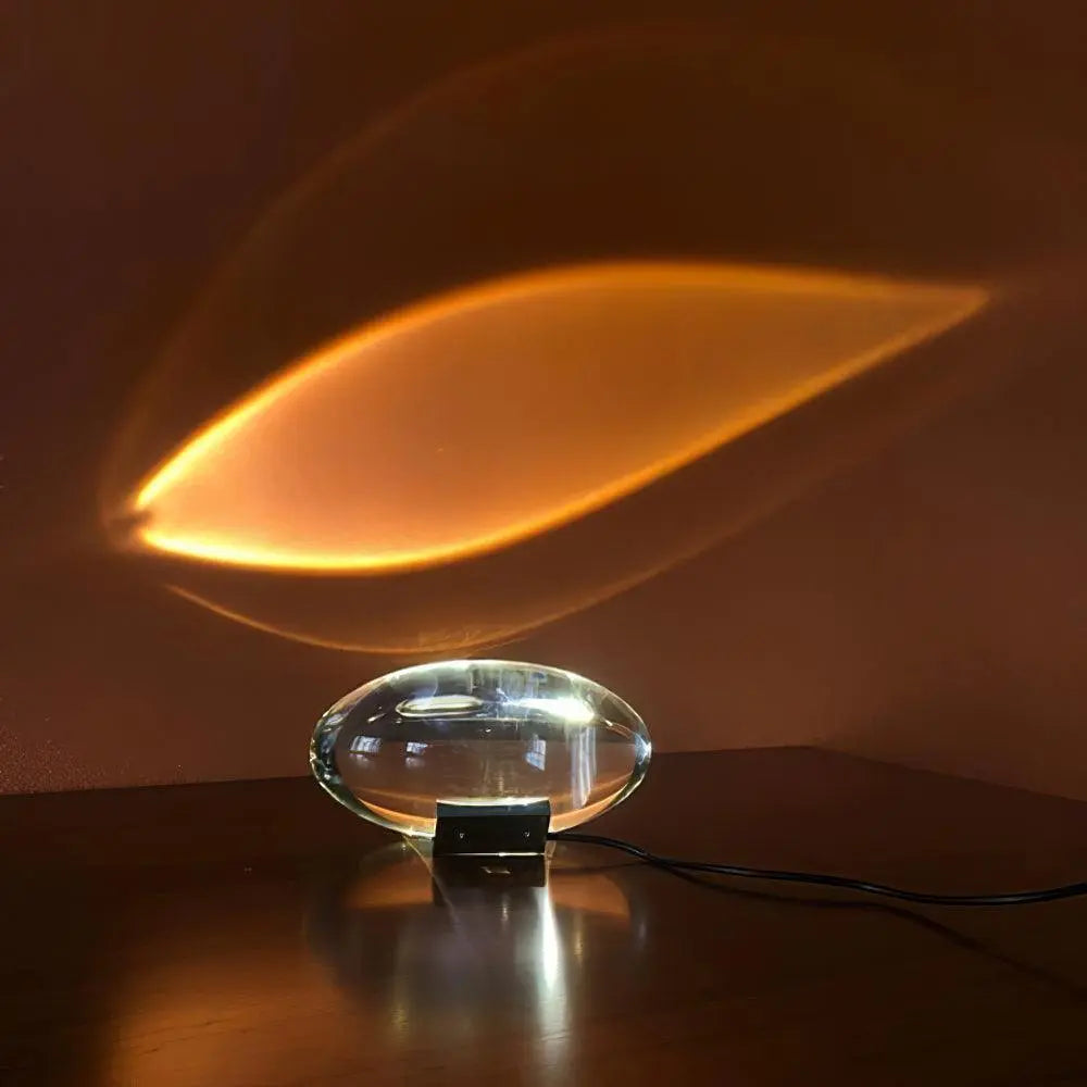 Kristall-Tischlampe mit warmem Lichtreflex Zorenza