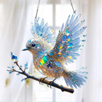Kristall-Vogel Deko – Schillerndes Lichtspiel für Fenster & Wohnräume Zorenza