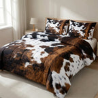 Kuhflecken-Bettdecken-Set – Western-Stil für Ihr Schlafzimmer Zorenza
