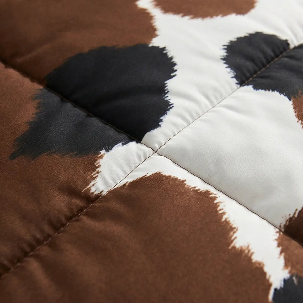 Kuhflecken-Bettdecken-Set – Western-Stil für Ihr Schlafzimmer Zorenza