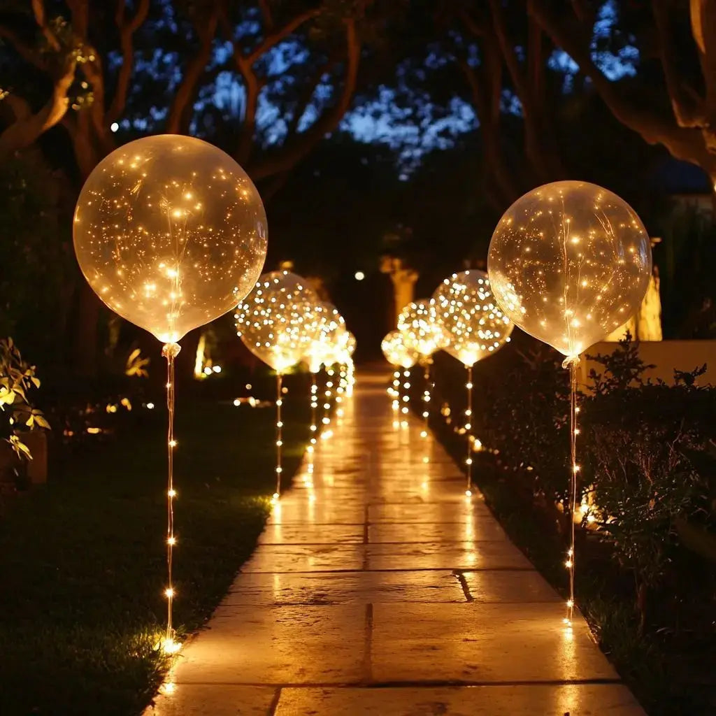 LED-Ballon-Set mit 10 Stück – Warmes Leuchten für jeden Anlass Zorenza