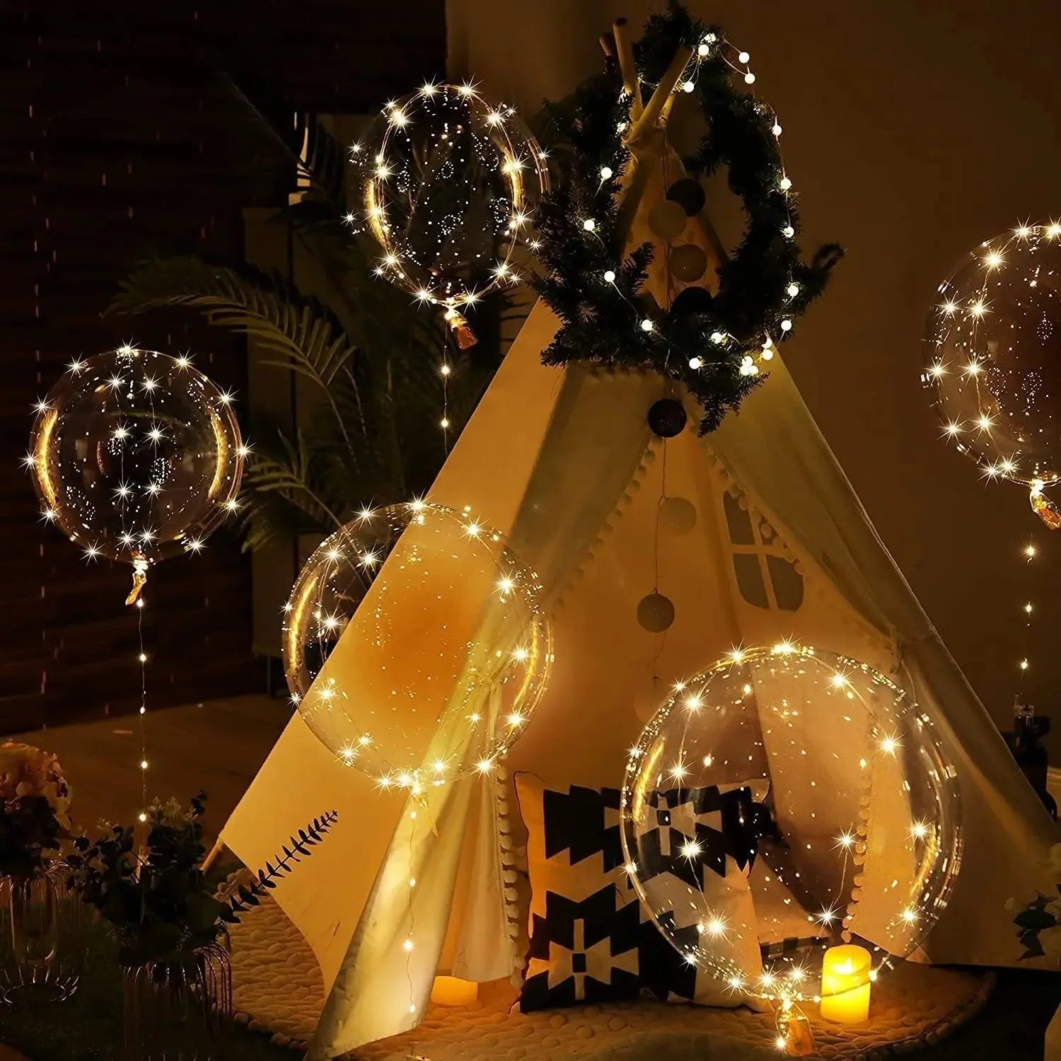 LED-Ballon-Set mit 10 Stück – Warmes Leuchten für jeden Anlass Zorenza
