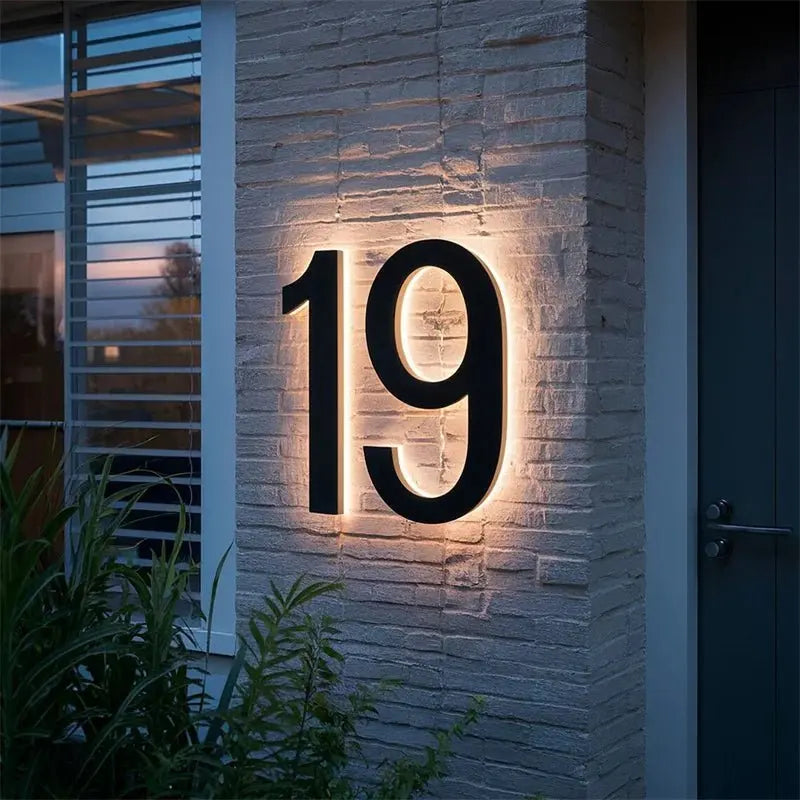 LED-Hausnummer – Gut sichtbar bei Tag und Nacht Zorenza
