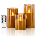 LED-Kerzen mit realistischem Flammeneffekt (3er-Set) Zorenza