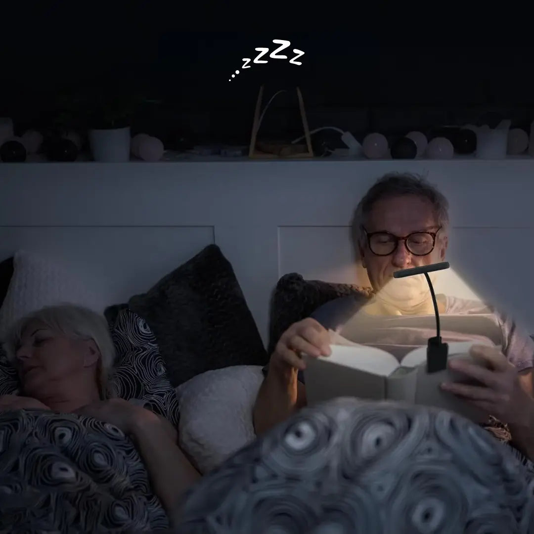 Rechargeable LED Clip Light | 3 Color Temperatures | Flexible Neck