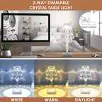 LED Kristall Tischlampe, kabellos Zorenza