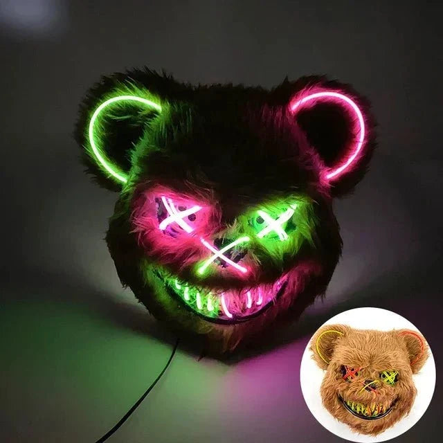 LED-Maske mit Neonlicht und mehreren Leuchtmodi -    Zorenza