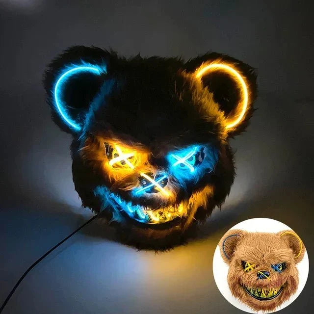 LED-Maske mit Neonlicht und mehreren Leuchtmodi -    Zorenza
