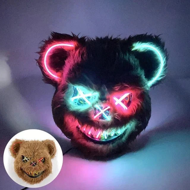 LED-Maske mit Neonlicht und mehreren Leuchtmodi -    Zorenza