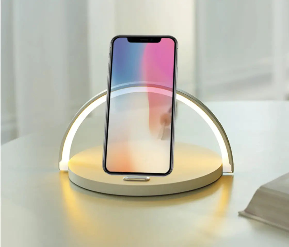 LED-Nachttischlampe mit kabellosem Ladegerät Zorenza