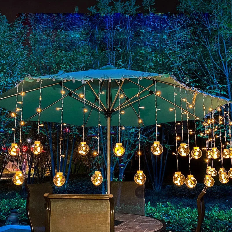 Solar Lichterkette LED wasserdicht mit Glühbirnen für Außenbereich -    Zorenza