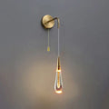 LED-Wandleuchte im Tropfendesign aus Glas Zorenza