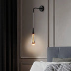 LED-Wandleuchte im Tropfendesign aus Glas Zorenza