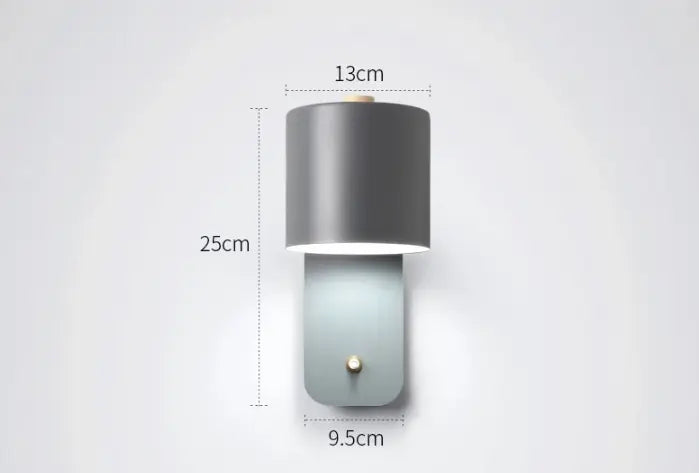 LED-Wandleuchte mit integriertem Schalter (2er-set) Zorenza