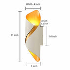 Wandleuchte LED Aluminium modern für Außen- und Innenbereich -    Zorenza