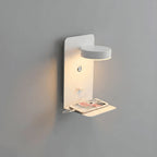 Wandleuchte mit USB-Ladestation und Ablage -    Zorenza