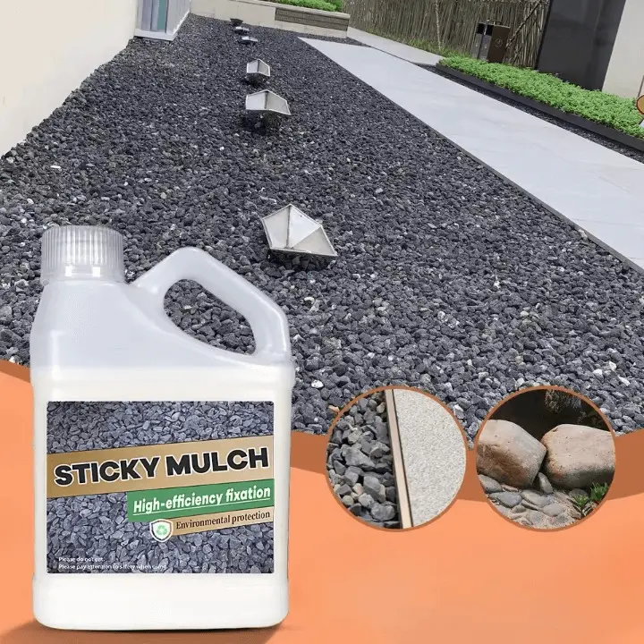Landschaftskleber Pro – Schnelltrocknender Fixativ für Mulch, Kies & Dekorflächen Zorenza