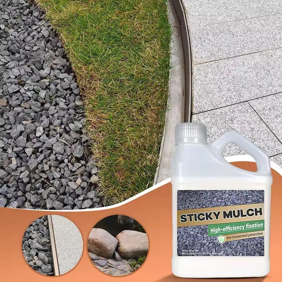 Landschaftskleber Pro – Schnelltrocknender Fixativ für Mulch, Kies & Dekorflächen Zorenza