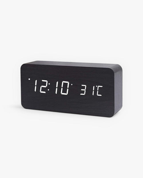 Digitalwecker Holz mit LED-Display -    Zorenza