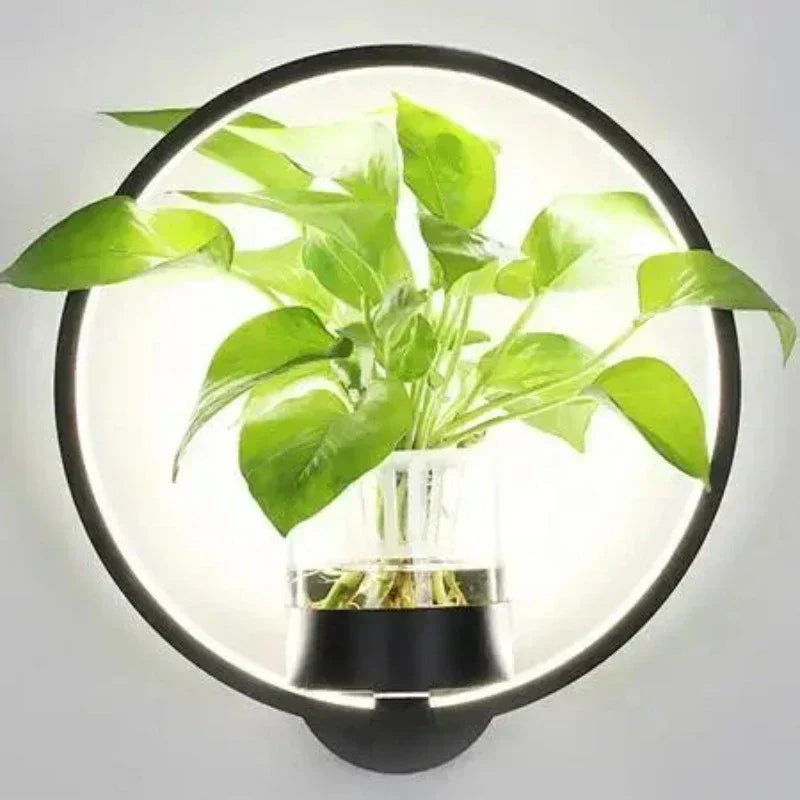 LED Pflanzen Wandleuchte mit Glasvase -    Zorenza
