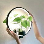 LED Pflanzen Wandleuchte mit Glasvase -    Zorenza