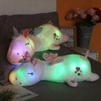 Leuchtendes Einhorn aus Plüsch mit LED-Licht Zorenza