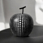 Apfel Skulptur mit Punktmuster – Moderne Dekoration -    Zorenza