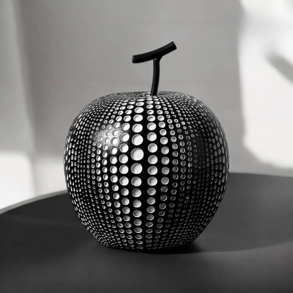 Apfel Skulptur mit Punktmuster – Moderne Dekoration -    Zorenza