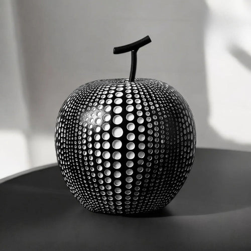 Apfel Skulptur mit Punktmuster – Moderne Dekoration -    Zorenza