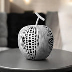 Apfel Skulptur mit Punktmuster – Moderne Dekoration -    Zorenza
