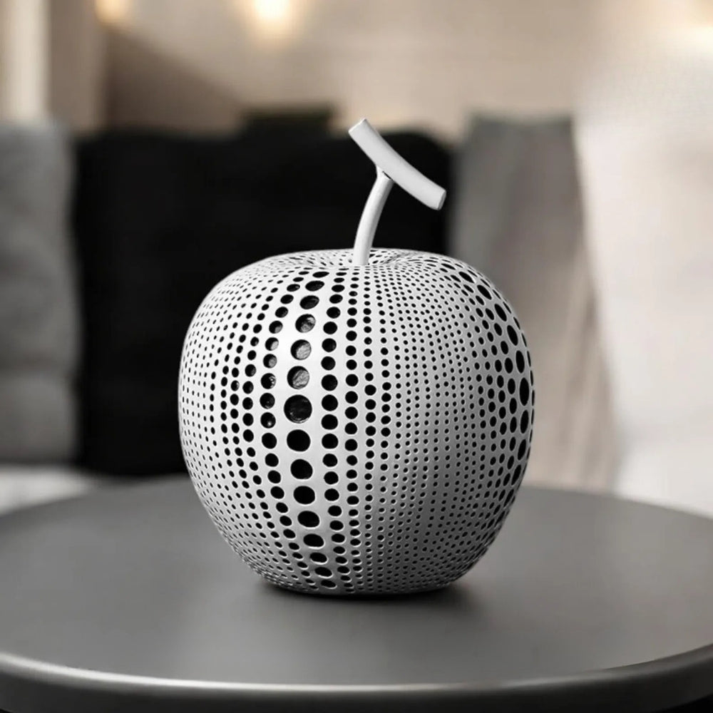 Apfel Skulptur mit Punktmuster – Moderne Dekoration -    Zorenza