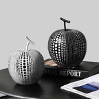Apfel Skulptur mit Punktmuster – Moderne Dekoration -    Zorenza